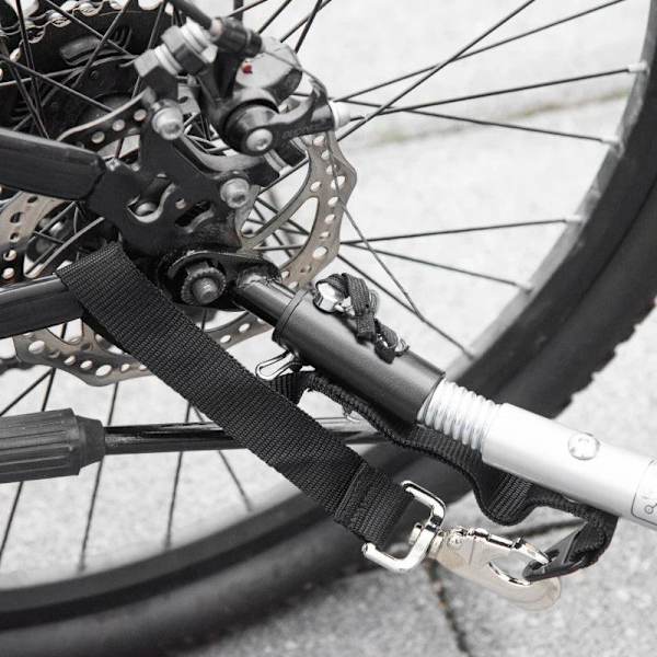 Rootz Cykelvagn för barn - 2 i 1 barnvagn - Cykelsläp för barn - 2-sits transporthållare - Med dragkoppling - Röd/Svart - 142 x 75 x 101 cm