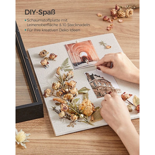 Rootz fotoramset - Tavelram - Väggdekor - MDF/glas - 30,4 cm x 5,5 cm x 38 cm - Perfekt för minnen