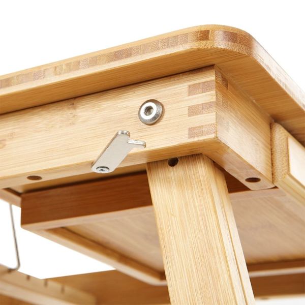Rootz Laptopbord - Höjdjusterbart Laptopbord - Robust Och Stabilt - Mångsidigt - Fällbart Laptopbord - Mobil Laptop Workstation - Lättvikts - Modern d