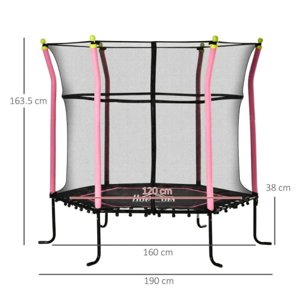 Rootz Kids trampoliini - Trampoliini - Mini Bouncer Jumper - Puutarhatrampoliini - Turvaverkolla