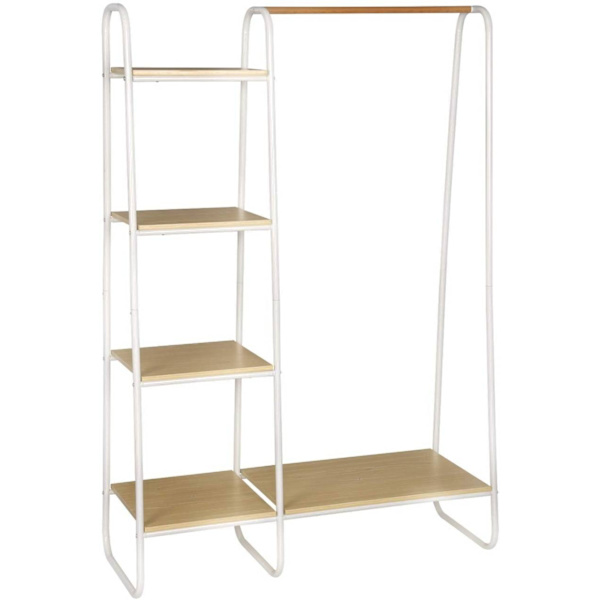 Rootz Modern Klädställ med hylla - Organizer - Förvaringsställ - Robust och hållbar - Enkel montering - Multifunktionell - 102cm x 40cm x 150cm