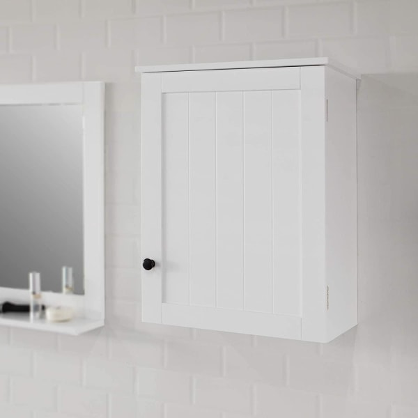 Rootz White Väggmonterad - Enkeldörr badrumsskåp - B40 x D23 x H