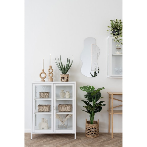 Rootz Palermo Mirror - koristeellinen peili - moderni peili - ainutlaatuinen muoto - täysin koottu - 40 cm x 80 cm x 0,5 cm