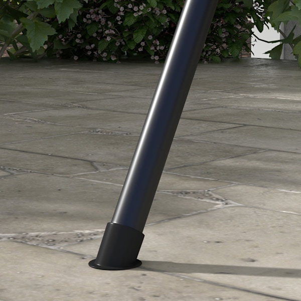 Rootz Hollywood Garden Swing - 3 -paikkainen keinupöytä - ulkoterassi keinu - teräsrunko - 172 x 110 x 153 cm - ihanteellinen auringonsuojaus