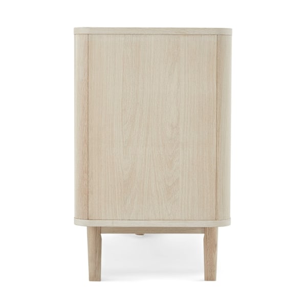Rootz skänk - Förvaringsskåp - Buffébord - Massiv ek och MDF - Elegant design - Gott om förvaring - Tyst funktionalitet - 45cm x 180cm x 75cm
