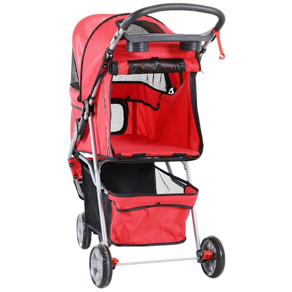 Rootz Hundevogn - Rød - Stof, Nylon', Jern - 29,53 cm x 17,72 cm x 38,19 cm