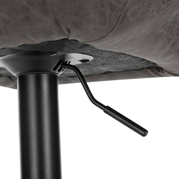 Rootz Barstolsset - Bänkpallar - Snurrstolar - Ergonomisk design, hållbar konstruktion, golvskydd - konstläder - 94cm-116cm x 50cm x 40cm