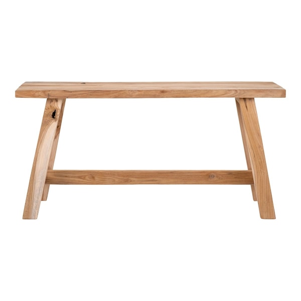 Rootz Barcelona Bench - Hallway Bench - Rustic Teak Seating - Eco -Friendly Design - 90x25x45 cm