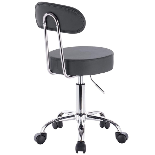 Rootz Ergonomic Swivel Pall - Kontorsstol - Justerbar sits - Högkvalitativt konstläder - Slitstark metallram - Flexibel 360° rotation - 75cm-87cm x 35