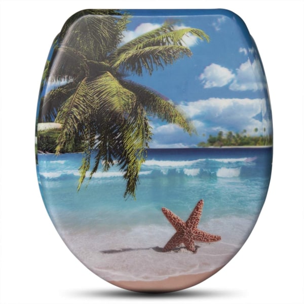 Rootz Duroplastic Toalettsits - Mjukstängningsmekanism - Antibakteriellt skydd - 45,5 cm x 37,1 cm - Oval form - Vit - Universal passform