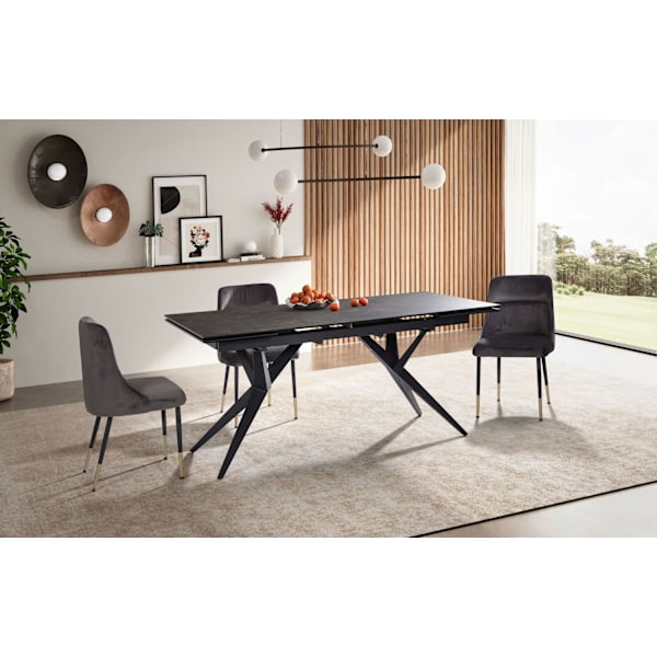 Rootz Stor spisebord - Moderne bord - Rektangulært bord - plads til 12 - 180-260 cm x 95 cm x 76 cm
