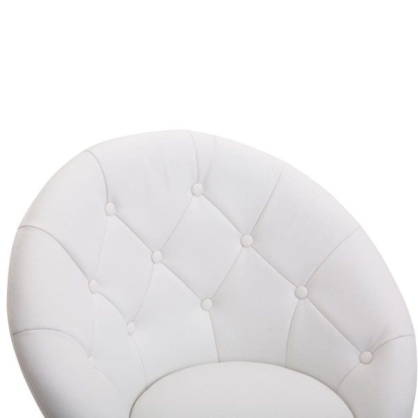 Rootz Swivel Chair - Vit - Stål, Svamp, PU - 26,77 cm x 23,22 cm x 31,49 cm