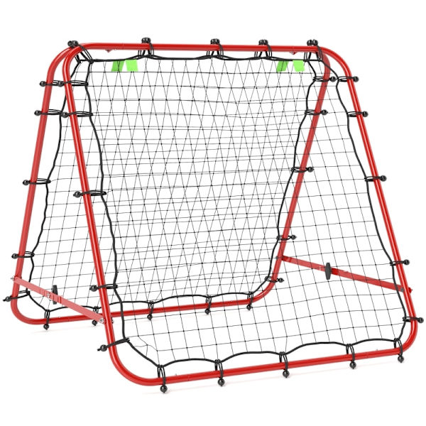 Rootz Folding Soccer Rebounder - Fotbollstränare - Handbollsnät - Förbättrar bollkontroll - 100L x 95W x 90H cm
