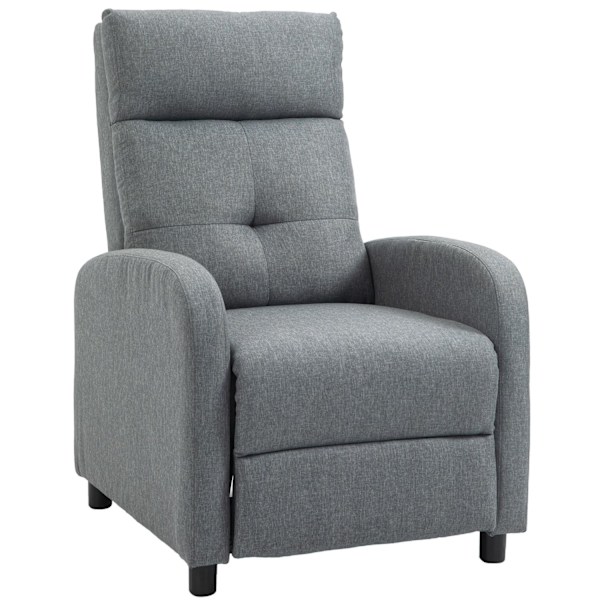 Rootz Relaksation Napr Chair - Rucliner - Lounger - Pocket Spring Core - tukee jopa 150 kg - 67 x 87 x 98 cm - harmaa