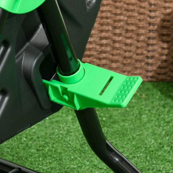 Rootz 65L Compost -behållare - roterbar komposter - termisk kompostfack - näringsrik kompost - 60x49x77cm - grön+svart