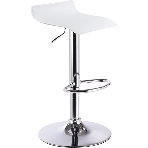 Rootz Designer barstol - Moderne barstol - Justerbar bordskammel - Komfortabel kunstlæder - Robust kromramme - Alsidig og roterende - 39 cm x 38,5 cm,