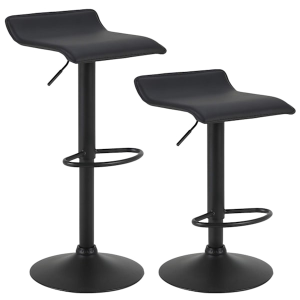 Rootz Barpall - Bistrosits - Bänkstol - Designer Hocker - Höjdjusterbar sits - Vridbar sadel - Moderna sittplatser - Svart