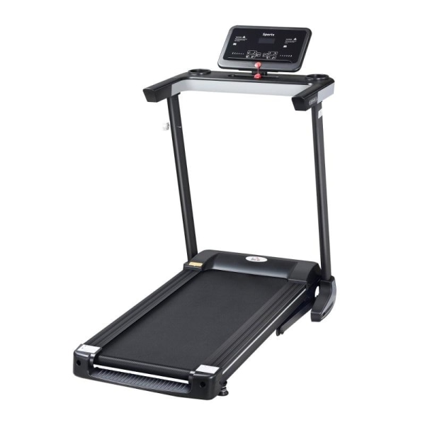 Rootz Løbebånd - Elektrisk Løbebånd - Sammenfoldelig Løbebånd Med 12 Programmer Og Mobiltelefon Holder - Stål - Sort - 71 x 128 x 122 cm