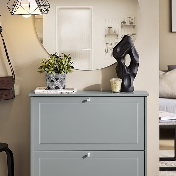 Rootz Shoe Storage Cabinet - Shoe Organizer - Entryway Shoe Rack - Robust Wall -Mountable - 76x79x18cm