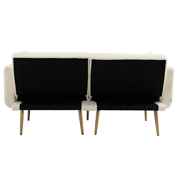 Rootz 3-personers teddystofsofa - sovesofa - sovesofa - enestående komfort - 161,97 cm x 77,97 cm x 79,98 cm