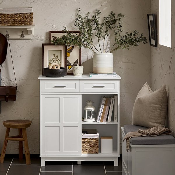 Rootz Skoskåp - Skoställ - Skoorganisator - MDF(E1) - 80cm x 85cm x 40cm - 25kg - 75kg Lastkapacitet