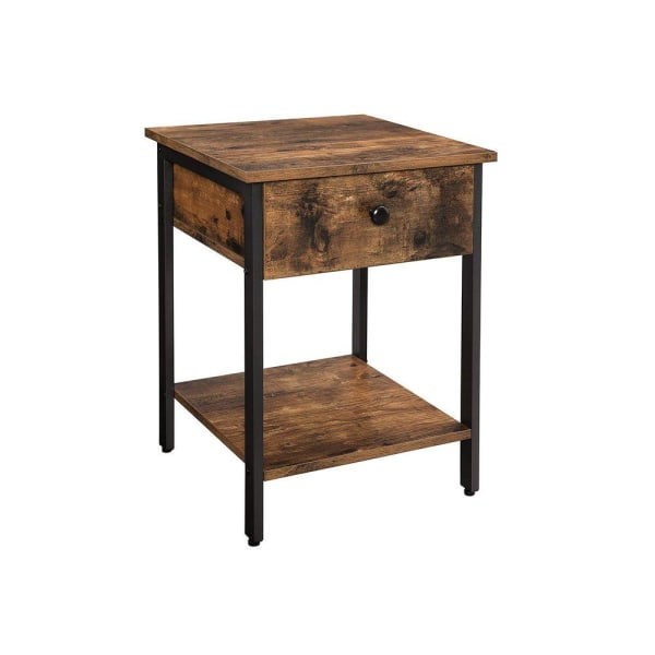 Rootz sidebord - sidebord med industrielt udseende - natbord - accentbord - endebord - stuebord - sidebord til soveværelse - sidebord i træ - rustikt
