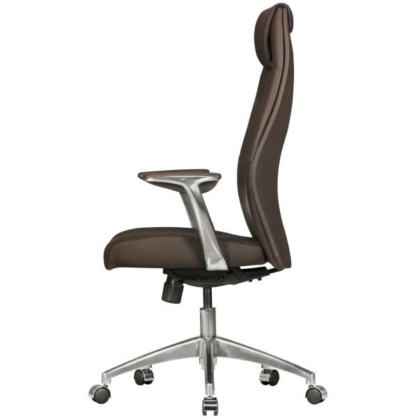 Rootz XXL Executive Chair - Kontorstol - Ægte læderstol - Komfortabelt bredt ryglæn - Justerbar 3-trins synkron mekanisme - Anti-Shock funktion - 58cm