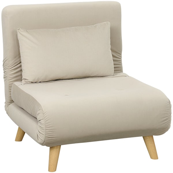 Rootz folding fåtöljbädd - Recliner - Velvet Sofa - Justerbart ryggstöd - Upp till 120 kg - 72 cm x 78 cm x 79 cm