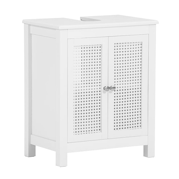 Rootz Diskbänk Underskåp - Badrumsförvaring - Country House Style - Luftcirkulerande gallerdörrar - MDF-konstruktion - 50cm x 60cm x 33cm