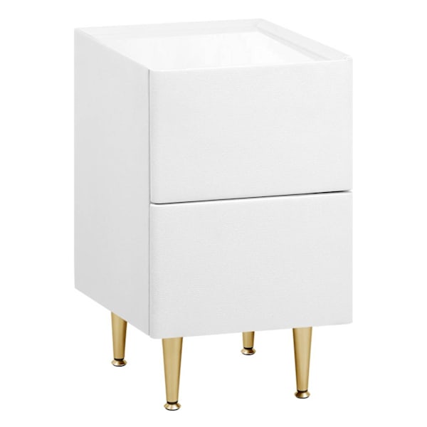 Rootz Modern Sengebord - Natbord, Opbevaringsenhed - Rigelig opbevaring, Holdbart design, Beskyttelsesfunktioner - MDF, Metal - 25x51x40 cm