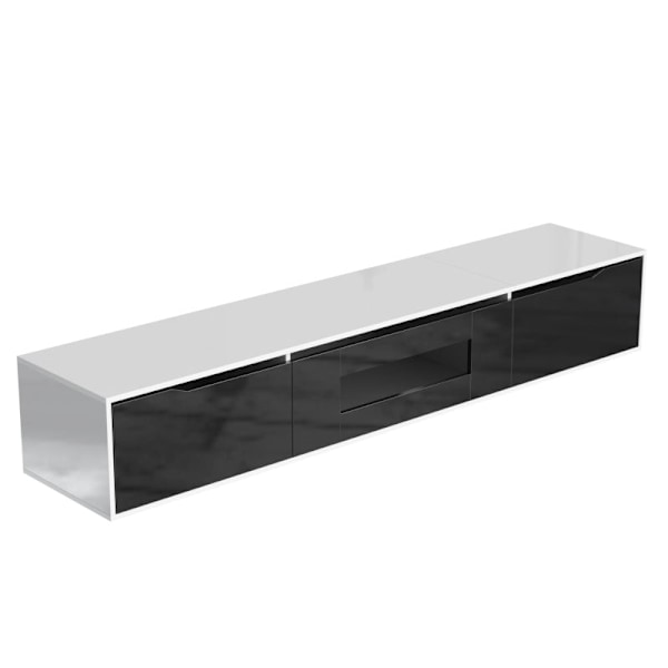 Rootz High Gloss TV-kaappi - Mediakonsoli - Viihdeteline - LED-valaistus - Mukautettava tunnelma - 180L x 35W x 30K cm