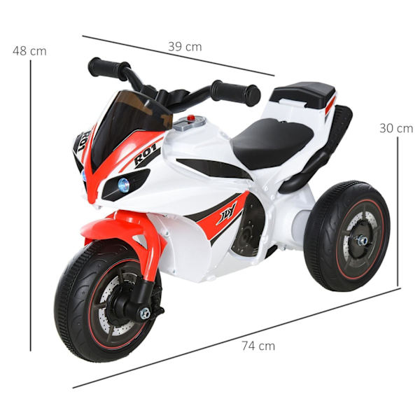 Rootz Ride-On lasten - Wit - Pp, Staal - 29,13 cm x 15,35 cm x 18,89 cm