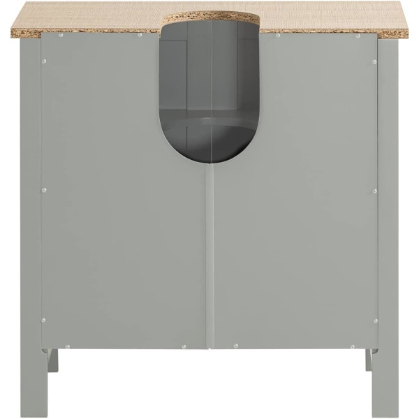Rootz Under vask skab Badeværelse - Vaskeskab - Badeværelses opbevaringsskab med dobbeltdøre - B60 x D30 x H60cm