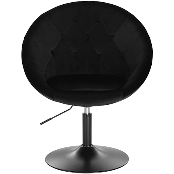 Rootz Velvet Swivel Chair - Kontorsstol - Barpall - Ergonomisk design - Hållbar konstruktion - Justerbar höjd - 46cm x 44cm x 81-93cm