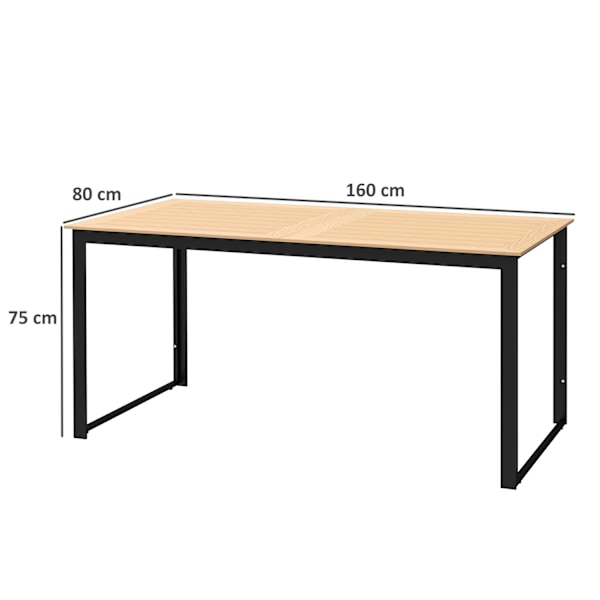 Rootzin puutarhapöytä 6 - buffetpöytä - ruokapöytä - sääkestävä - 160x80x75cm
