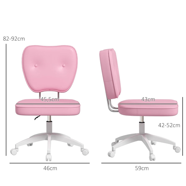 Rootz E-Sports Gaming Chair - Kontorstol - Studiestol - Tyk skumpolstring - 45,5 cm x 59 cm x 82-92 cm