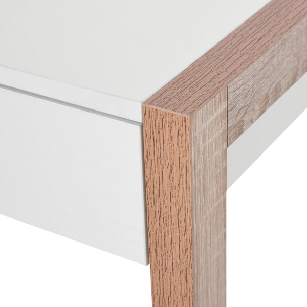 Rootz Computer Desk - Work Table - Hempered Glass Top - Integrerad låda - 120 x 60 x 75 cm - Modern design - Kontors- och sovrumsmöbler