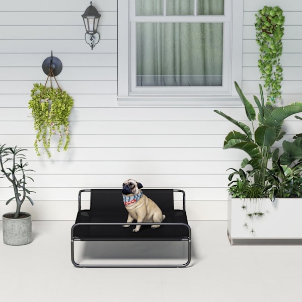 Rootz Cozy Hundeseng - Pet Lounger - Elevated Pet Cot - Åndbart mesh - 91L x 69W x 29H cm