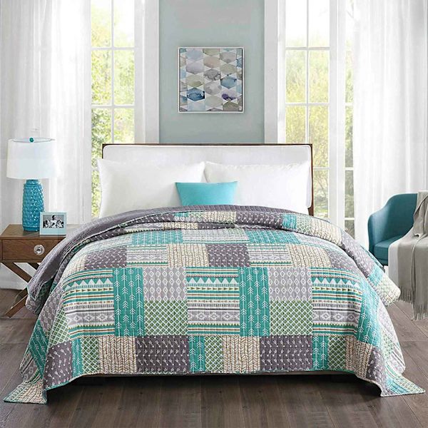Rootz Luxurious Patchwork Överkast - Quilt - Täcke - Exceptionell komfort - Snygg design - Slitstark - Maskintvättbar - Storlekar 150x200cm, 170x210cm