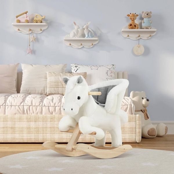 Rootz gunghäst - Toddler Rocker - Barnleksak att åka på - Förbättrad balans, kompromisslös säkerhet, bekväm design - Plysch och trä - 70 cm x 57 cm x