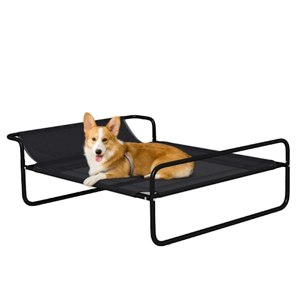 Rootz Cozy Hundeseng - Pet Lounger - Elevated Pet Cot - Åndbart mesh - 91L x 69W x 29H cm