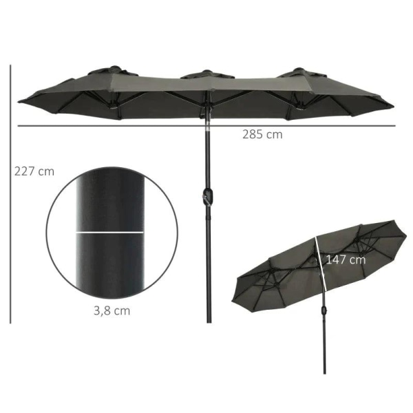 Rootz-aurinkovarjo - Puutarha-aurinkovarjo - Kallistettava käsik