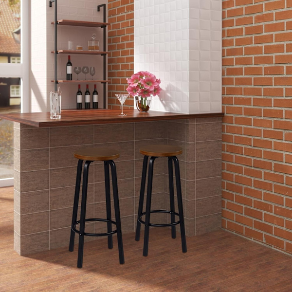 Rootz Modern Bar Pall - Skandinavisk Stil - Minimalistisk Pall - Bekväma sittplatser - Förbättrad stabilitet - Utrymmesbesparande design - 30cm x 72cm