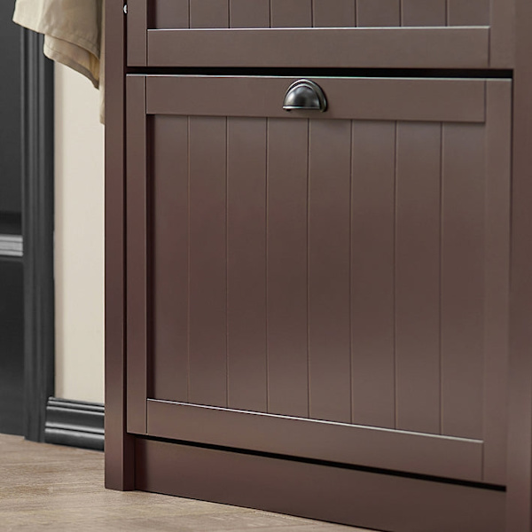 Rootz skoskabsorganisering - Skostativ - Skoopbevaring - Inkluderer ekstra rum - 80 cm x 110 cm x 24 cm - MDF-materiale