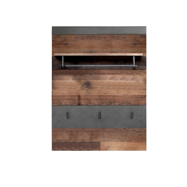 Rootz Garderobestativ - Knagerække - Brun og Sort - 80 x 106 x 28 cm