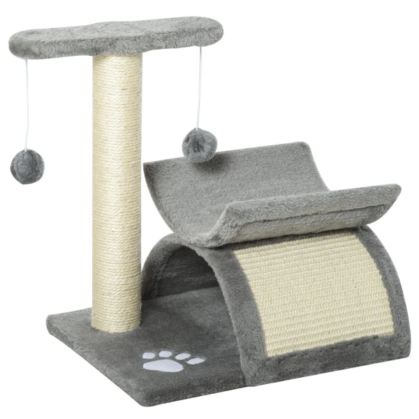 Rootz Kradsestolpe - Legetræ - Spånplade - Lysegrå - 40 x 30 x 43 cm