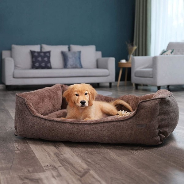 Rootz XL Hundkorg - Tvättbar hundsäng - Avtagbart överdrag - Hun