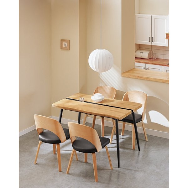 Rootz Multifunktionelt bord - Spisebord - Sofabord - Holdbar MDF & Metal - 120 cm x 75 cm x 78 cm - Stilfuldt og stabilt design