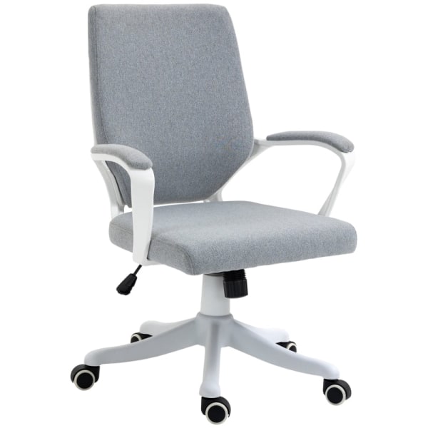 Rootz Vinsetto Kontorstol - Ergonomisk skrivebordsstol - Justerbart kontorsæde - Højdejusterbar - Åndbart stof - Vippefunktion - 62W x 69D x 92-100H c