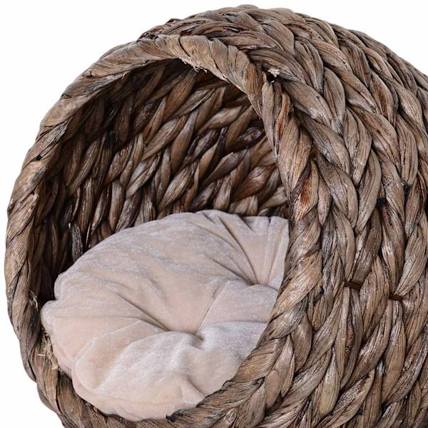 Rootz katteseng - brun, hvid - jern, bomuld, flannel - 16,53 cm x 12,99 cm x 20,47 cm